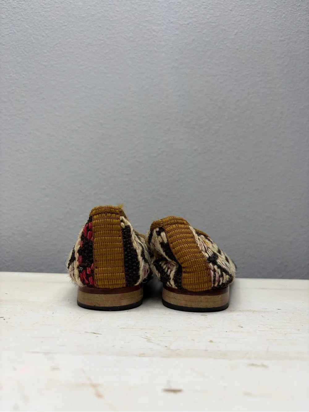 Artemis Wool Carpet Loafers Size 36